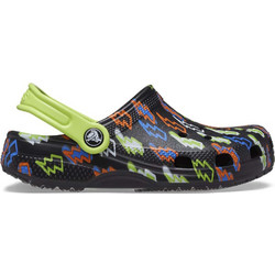 Crocs Classic Lightning Bolt Παιδικά Παπούτσια Θαλάσσης για Αγόρι Ανατομικά Μαύρα 208309-001
