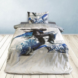 SB Home Σετ Παιδικά Σεντόνια Μονά Βαμβακερά 160x260 Brake Dance Blue