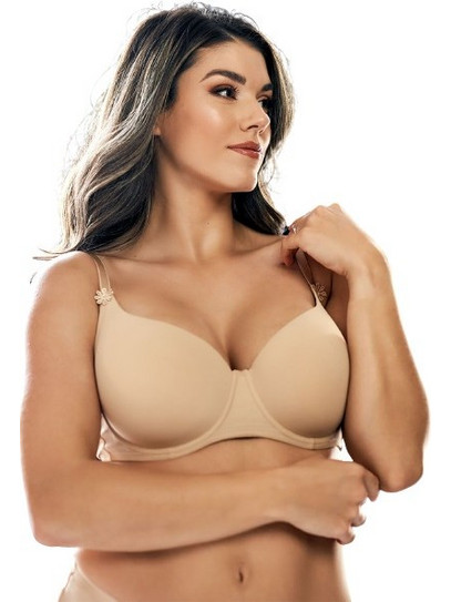 Το απόλυτο Tshirt bra 1001 Μπεζ Μπεζ