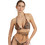 Guess Bikini Top Τριγωνάκι Animal Print Καφέ E3GJ06MC04R-P122