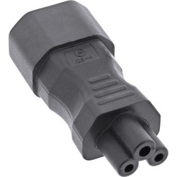 InLine(R) Power supply adapter IEC 60320 C14 / C5, 3-pin, cold device cable / notebook 16723B