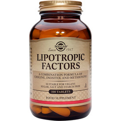 Solgar Lipotropic Factors 100s + Skin, Nails & Hair Formula 14 Ταμπλέτες