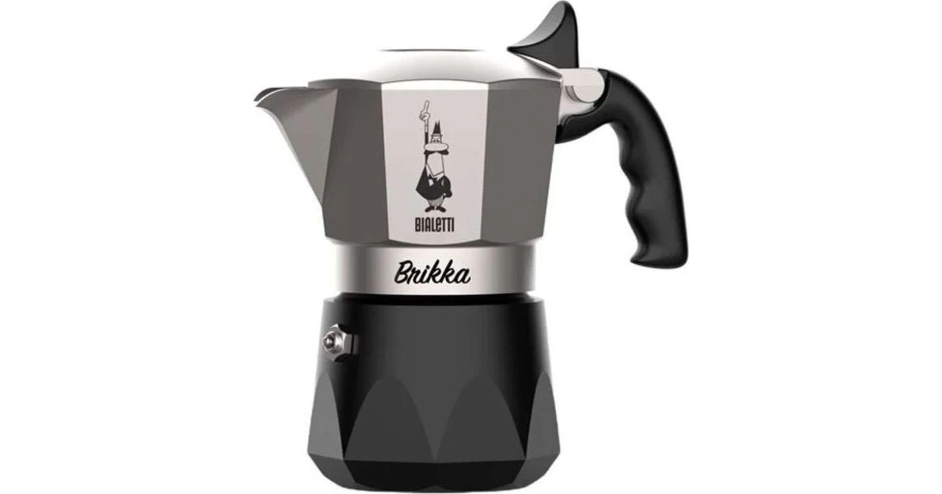 Bialetti Brikka Elite 2 Cups (Silver)