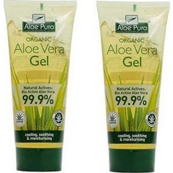 Optima Organic Aloe Vera After Sun Gel Σώματος 2x100ml