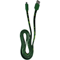 ΚΑΛΩΔΙΟ ΤΑΧΕΙΑΣ ΦΟΡΤΙΣΗΣ MICRO USB ARMY PRINT ΠΡΑΣΙΝΟ 1m