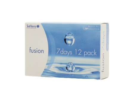 Εβδομαδιαίοι Φακοί Επαφής Μυωπίας Fusion 7 Days 12 τεμάχια