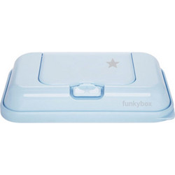 Θήκες για μωρομάντηλα Funkybox To Go Pale Blue Little Star