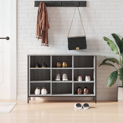 vidaXL Παπουτσοθήκη Ξύλινη Γκρι Μ100xΠ35xΥ70cm 831846
