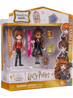 Spin Master Wizarding World Harry Potter Ron & Parvati Set Magical Minis 6064902