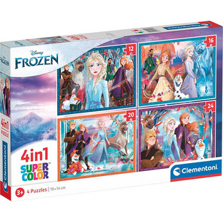 Παιδικό Puzzle Clementoni Supercolor Disney Frozen II 4 in 1 20 + 60 + 100 + 180 Κομμάτια