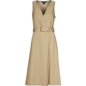 Lauren Ralph Lauren Midi Καλοκαιρινό Καθημερινό Φόρεμα Μπεζ 250902961002