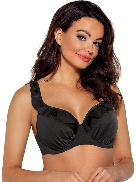 Ava Bikini Top με Ενίσχυση Μαύρο SK-213