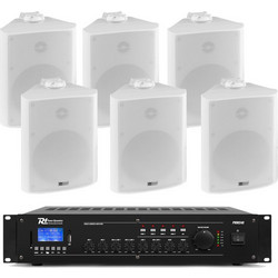 Power Dynamics Set PA Audio 282 Σετ Παθητικά Ηχεία Τοίχου 35W Αδιάβροχα Λευκά