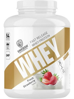 Swedish Supplements Whey Deluxe Fresh Strawberry Πρωτεΐνη Ορού Γάλακτος Γράμμωσης 920gr