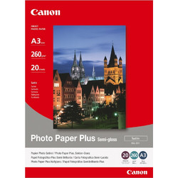 Φωτογραφικό Χαρτί CANON A3 Semi Gloss 260g/m 20 Φύλλα (1686B026) (CAN-SG-201A3)