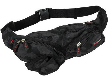 MFH Waist Bag w/ Phone Pocket Night Camo Ανδρικό Τσαντάκι Μέσης Μαύρο