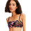 Desigual Playa Bikini Top Μπουστάκι Μαύρο Φούξια 23SWMK28