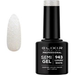 Elixir SemiGel 943 Luxury White Ημιμόνιμο Βερνίκι Νυχιών 8ml