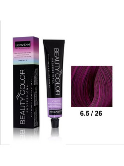 Lorvenn Beauty Color 6.5/26 Λυχνίτης Μόνιμη Βαφή Μαλλιών 70ml