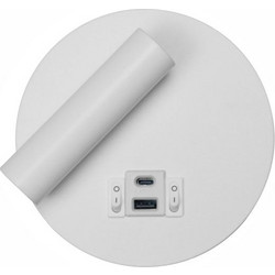 4013 ΑΠΛΙΚΑ ΚΡΕΒΑΤΙΟΥ LED ΡΥΘΜΙΖΟΜΕΝΗ ΑΣΠΡΗ 3W SPOTLIGHT
