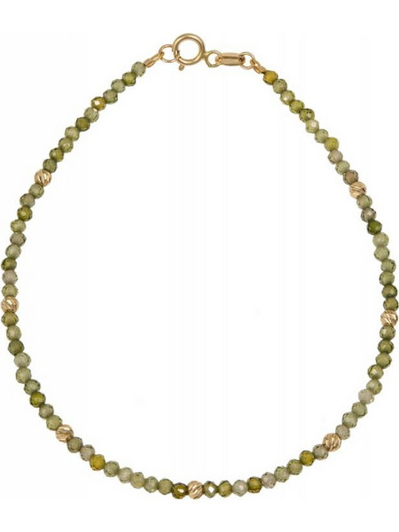 Γυναικείο βραχιόλι Nephrite K14 με διαμαντέ μπίλιες 045980 045980 Χρυσός 14 Καράτια