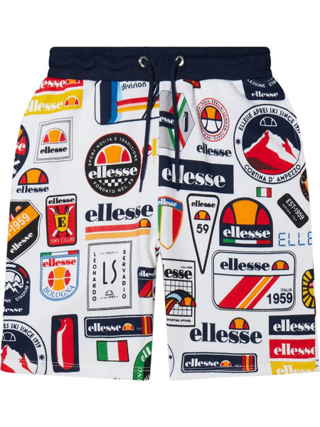 Ellesse Petroio Αθλητική Παιδική Βερμούδα Άσπρη S3R17740-908