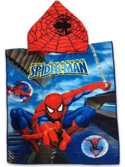 Γαρύφαλλο Spider-Man Παιδικό Πόντσο Θαλάσσης Μπλε 60x120cm