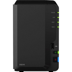 Synology DiskStation DS218 NAS Tower με 2 Θέσεις για SSD / HDD και Θύρα Ethernet
