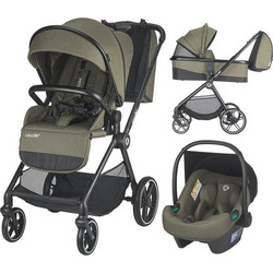 Smart Baby Lissia Καρότσι Μωρού 3 σε 1 Moss Green