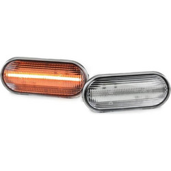 Πλαϊνά Φλας Φτερού Led Dynamic White 2Τμχ