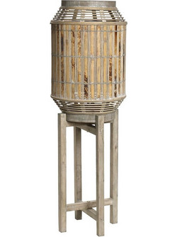 ESPIEL ΕΠΙΔΑΠΕΔΙΟ ΦΩΤΙΣΤΙΚΟ BAMBOO NATURAL 23X23X70 ΚΩΔΙΚΟΣ: KIK219