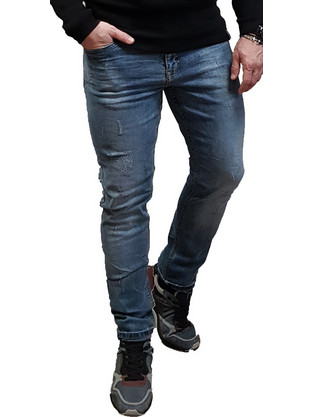 Marcus Ανδρικό Τζιν Παντελόνι Slim Εφαρμογή Μπλε 14-200260-2170
