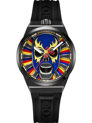 Bomberg BOLT-68 Ανδρικό Ρολόι με Μαύρο Καουτσούκ Λουράκι BF43H3PBA.03-2.12