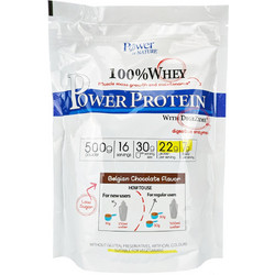 Power Health 100% Whey Power Belgian Choco Πρωτεΐνη Ορού Γάλακτος Γράμμωσης Χωρίς Γλουτένη 500gr