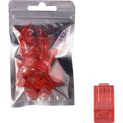 VOLTE-TEL ΦΙΣ ΤΗΛΕΦΩΝΙΚΗΣ ΓΡΑΜΜΗΣ / ΔΙΚΤΥΟΥ RJ45 8P8C UTP CAT C6 MALE 6+2 PIN ΓΙΑ ΣΤΡΟΓΓΥΛΑ ΚΑΛΩΔΙΑ ΚΟΚΚΙΝΟ