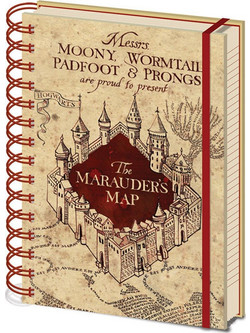 Pyramid Harry Potter (The Marauders Map) A5 Wiro Notebook (SR72325)
