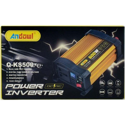Andowl Q-KS500 Inverter Τροποποιημένου Ημιτόνου 500W 12V 57900