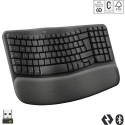 Logitech Wave Graphite Ασύρματο Πληκτρολόγιο
