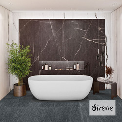 Sirene U2 Solid Surface Μπανιέρα ελεύθερης τοποθέτησης 165x85εκ 373Lt White Matt