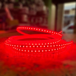 Ταινία LED 220V AC 12W 1100lm 2835 SMD 120 LED/m IP65 Κόκκινο Χρώμα 220VRed UNIVERSO (10 μέτρα)