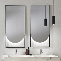 Καθρέπτης Τοίχου Ghost SP.GHOST55X110 55x110cm Led 2,15W 4000K Black Bluelife Μέταλλο.ABS