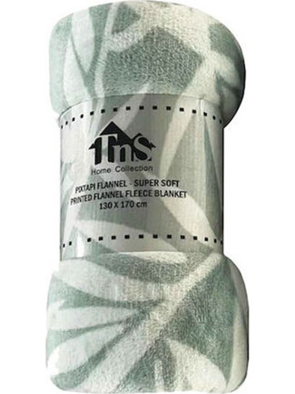TnS Κουβέρτα Fleece Μονή 150x220εκ. Fern Mint