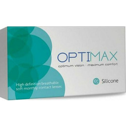 Optimax Silicone Μηνιαίοι Φακοί Επαφής Σιλικόνης Υδρογέλης 3τμχ