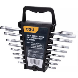 DELI σετ γερμανικά κλειδιά DL160008A, 6x7-20x22mm, 8τμχ