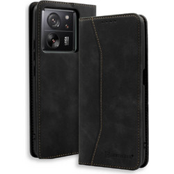 Bodycell Book Case Pu Leather Θήκη Black (Xiaomi 13T / 13T Pro)