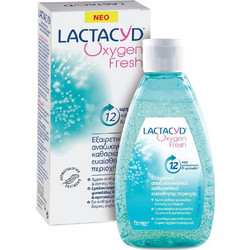 Lactacyd Oxygen Fresh Yγρό Καθαρισμού Αναζωογονητικό 200ml + Intimate Wipes Μαντηλάκια Καθαρισμού 15τμχ
