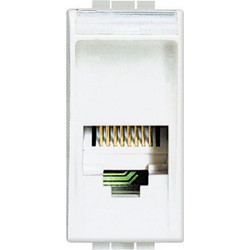 Πρίζα Τηλεφώνου RJ11 1 Στοιχείου Λευκό Bticino N4258/11N Legrand-N4258/11N-Λευκό N4258/11N