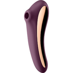 Satisfyer Dual Kiss Clit Stimulating Wine Κλειτοριδικός Δονητής Κόκκινος