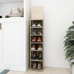vidaXL Παπουτσοθήκη Ξύλινη Sonoma Μ27.5xΠ27xΥ102cm 808491