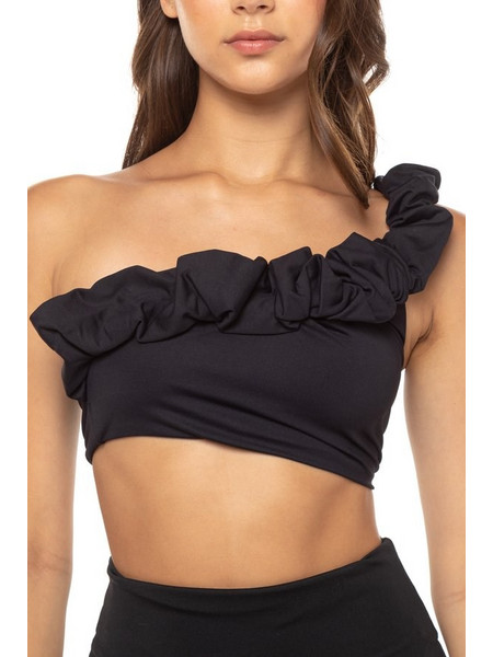 Sundek Bikini Top με Έναν Ώμο Μαύρο GW327KTL5900